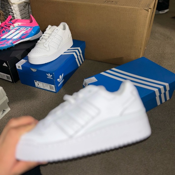 Adidas Forum Bold Stripes W White Sneakers - Picture 12 of 16
